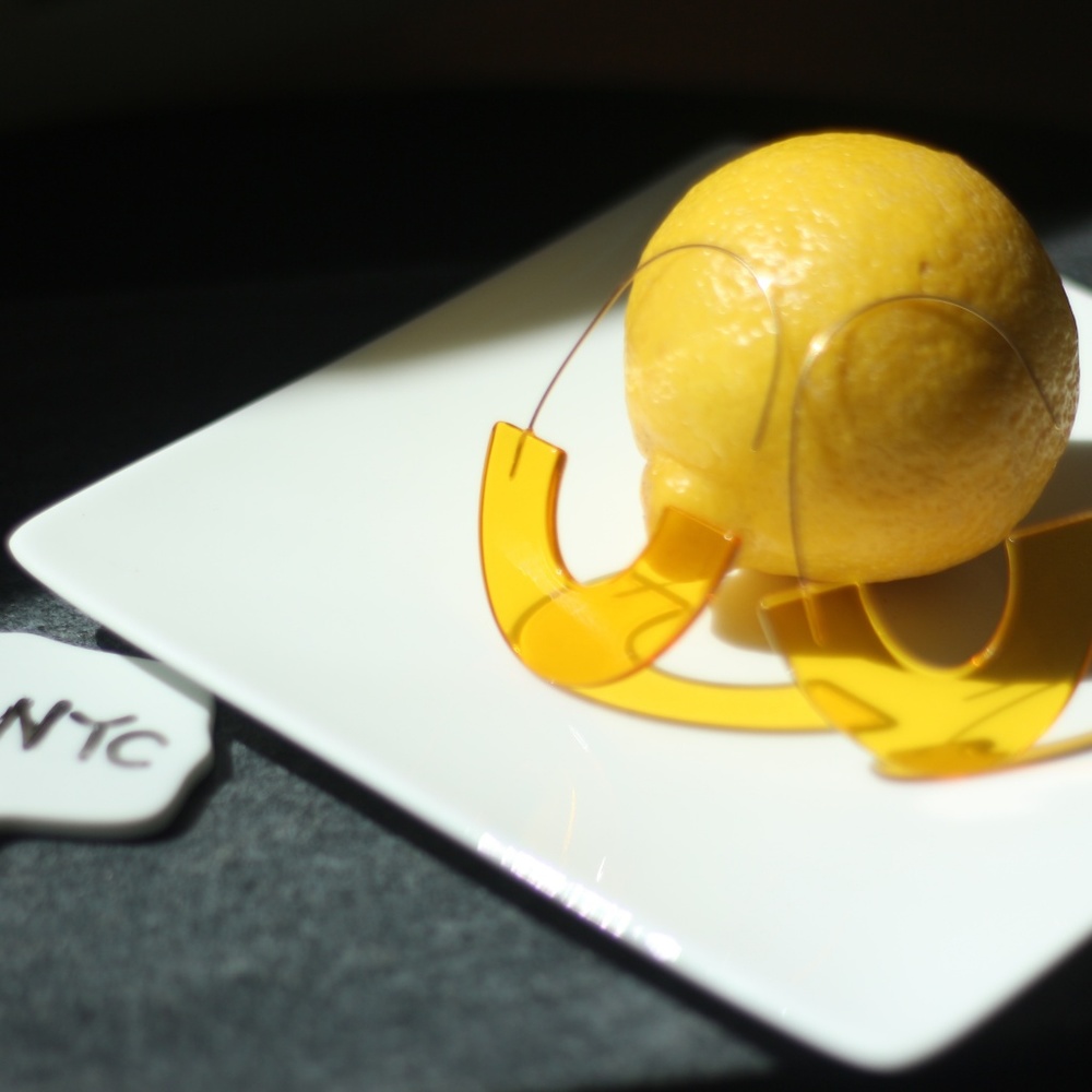 New Ryan Crescent Hoops wire EARRINGS - Picture 2 of 7